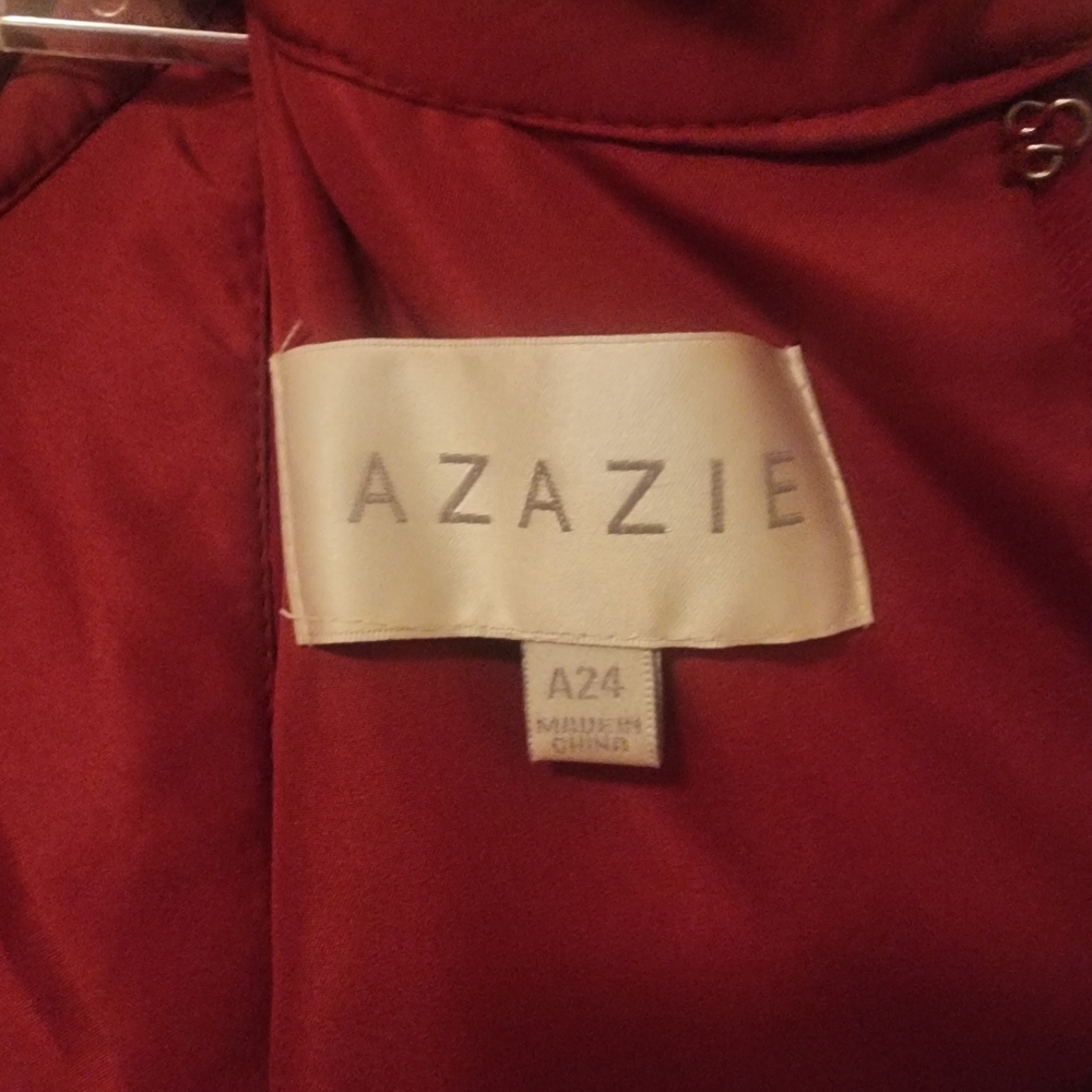 Azazie Cailyn Bridesmaid Dress In Burgundy - Picture 5 of 6